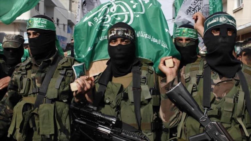 Integrantes de las Brigadas Ezzeddin Al-Qassam, brazo militar de HAMAS.
