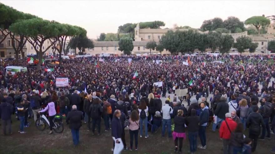 Protestas en varios países contra medidas sanitarias por COVID-19