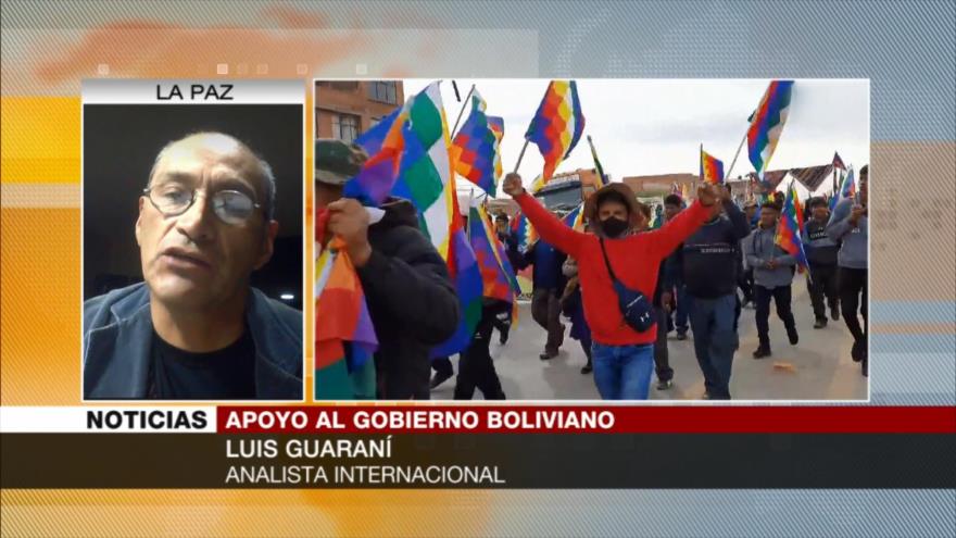 Guaraní: Bolivianos marchan en apoyo de democracia de Arce
