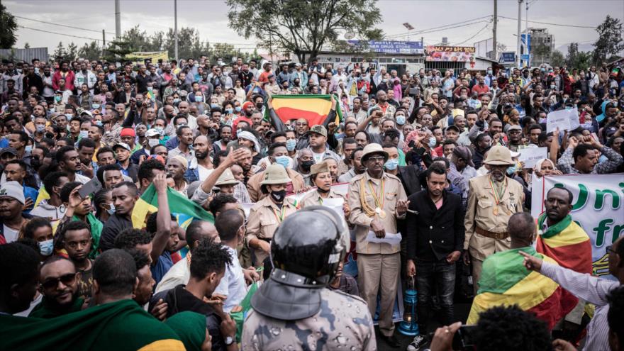 Etíopes protestan contra interferencia de EEUU y el Reino Unido