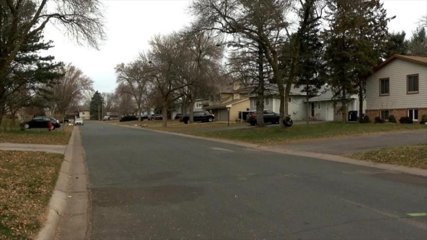 La calle de Brooklyn Park, en el estado de Minnesota, donde han sucedido los hechos.
