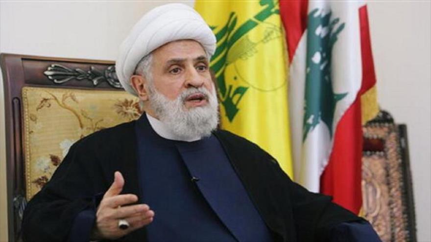 El subsecretario general del Movimiento de Resistencia Islámica de El Líbano (Hezbolá), el sheij Naim Qasem.