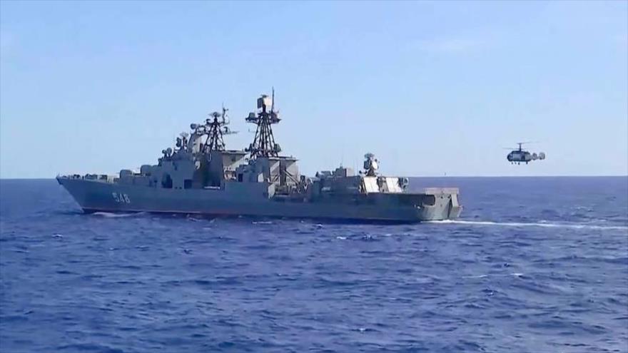 El gran buque de guerra antisubmarino ruso, Admiral Panteleyev. (Foto: TASS)