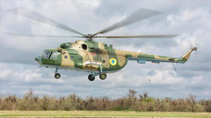  Helicóptero ucraniano modelo Mi-8.