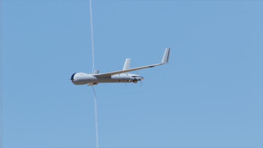 Un dron espía modelo Scan Eagle de fabricación estadounidense.
