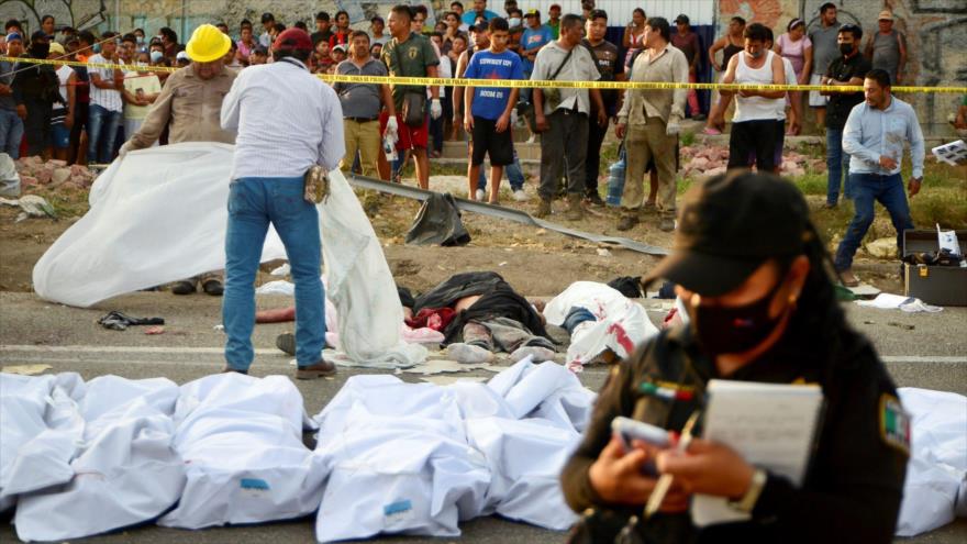 Tragedia en México: accidente de camión deja 54 migrantes muertos