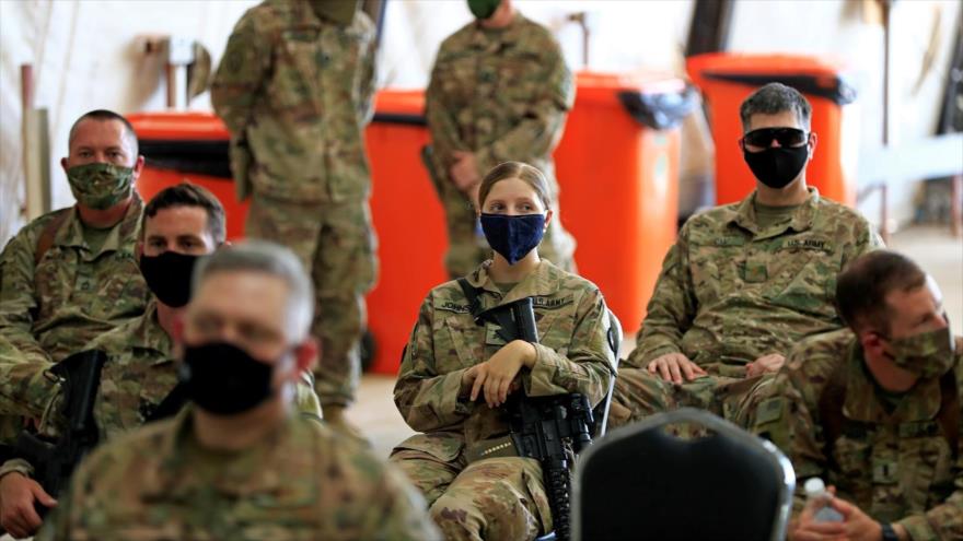 Fuerzas de EE.UU. en la base militar de Al-Tayi, Irak, 23 de agosto de 2020. (Foto: Reuters)