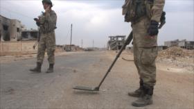 Muere un niño al detonarse mina colocada por terroristas en Siria 