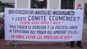 Trabajadores marchan por los derechos humanos en panamá