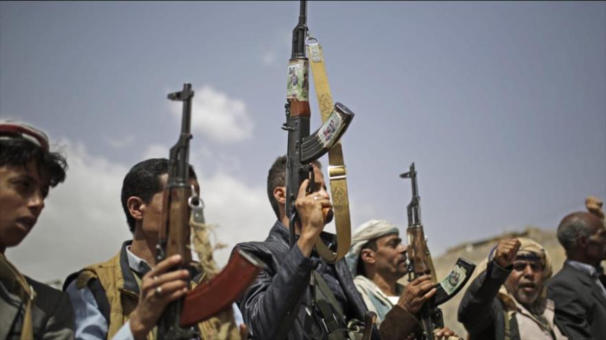 Combatientes de Ansarolá en Saná, capital de Yemen, 16 de marzo de 2019. (Foto: dpa)