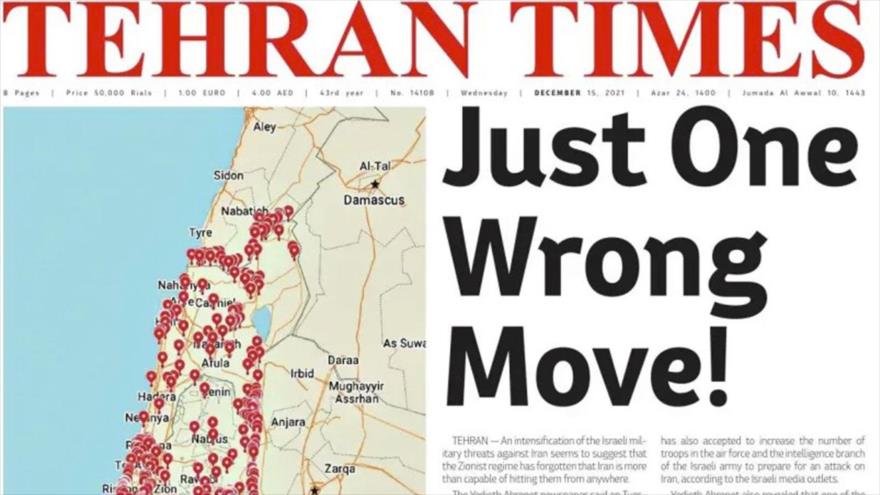 “¡Solo un movimiento en falso!”: Así advierte diario iraní a Israel | HISPANTV