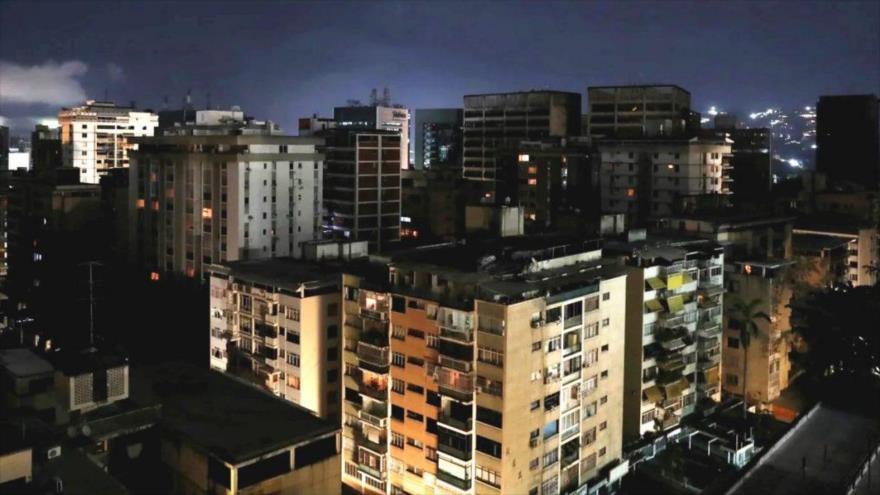 La ciudad de Caracas durante un apagón eléctrico, Venezuela, 22 de julio de 2019.