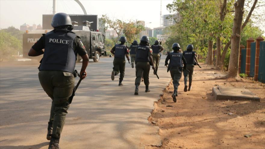Agentes de la Policía de Nigeria.