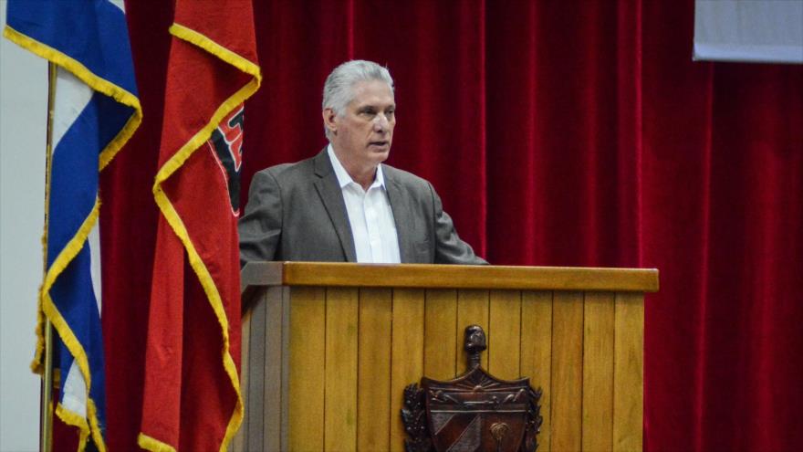 El presidente de Cuba, Miguel Díaz-Canel, 18 de diciembre de 2021.