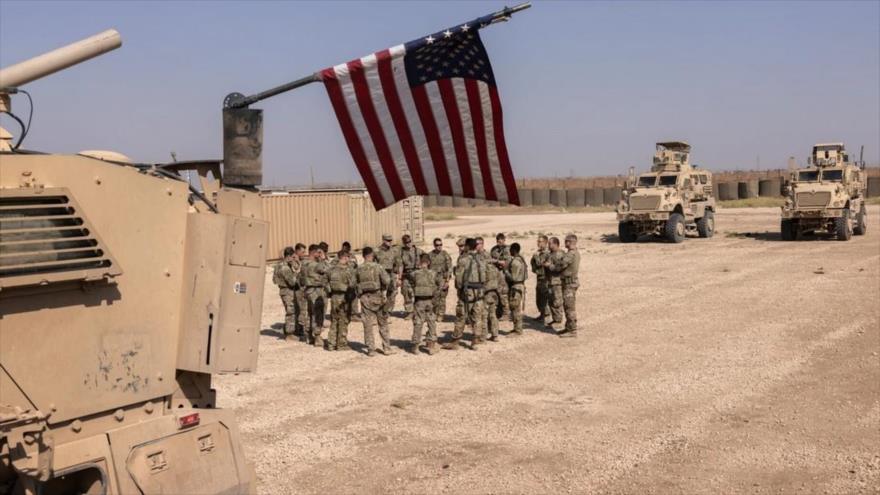 Soldados del Ejército de EE.UU. en un puesto de combate remoto en el noreste de Siria, 25 de mayo de 2021. (Foto: Getty Images)