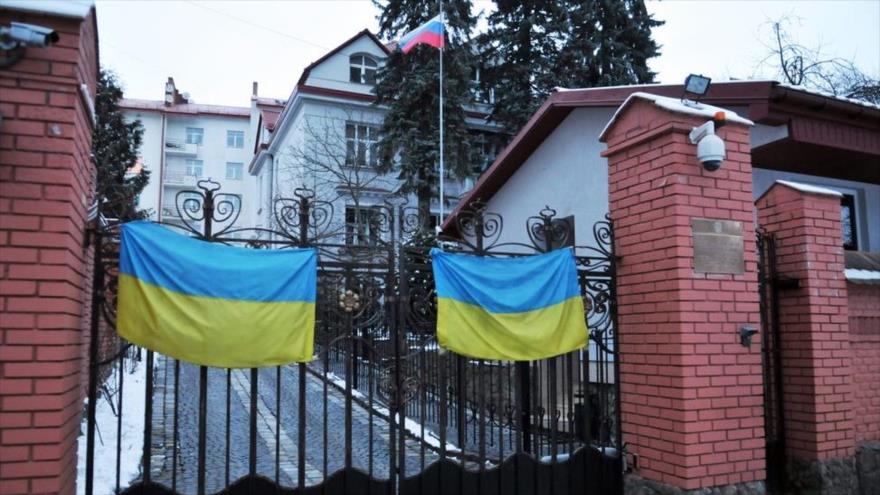 Consulado ruso en la ciudad ucraniana de Lviv. (Foto: Sputnik)