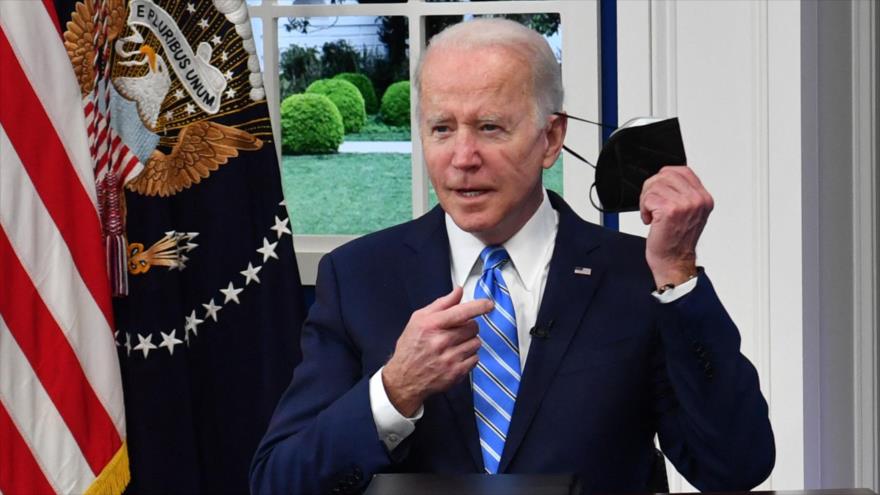 El presidente de EE.UU., Joe Biden, en la Casa Blanca en Washington, 27 de diciembre de 2021. (Foto: AFP)
