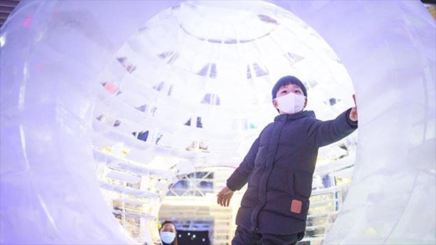 Se celebra en China el festival del arte del hielo