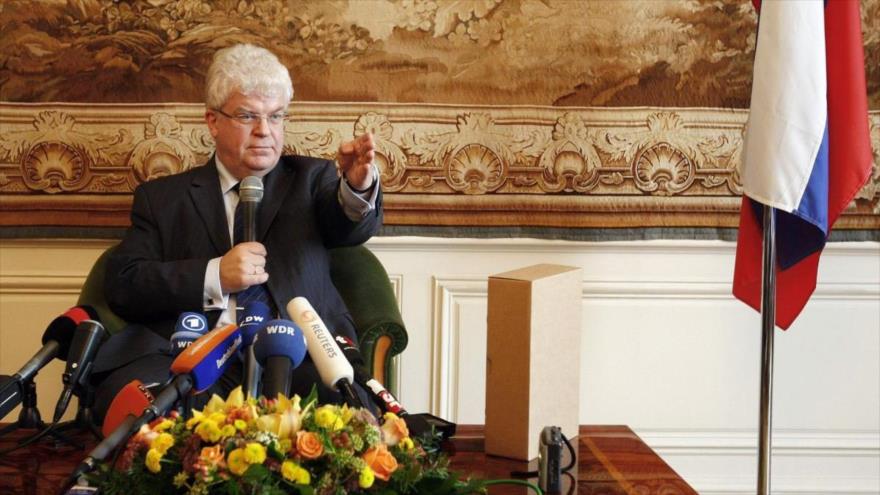 El representante de Rusia ante la Unión Europea (UE), Vladimir Chizhov.
