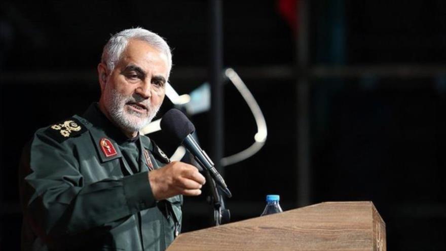 El comandante de las Fuerzas Quds del Cuerpo de Guardianes de la Revolución Islámica (CGRI) de Irán, el teniente general Qasem Soleimani.