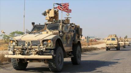 Convoy militar de EEUU arde en llamas por un ataque con RPG en Irak 