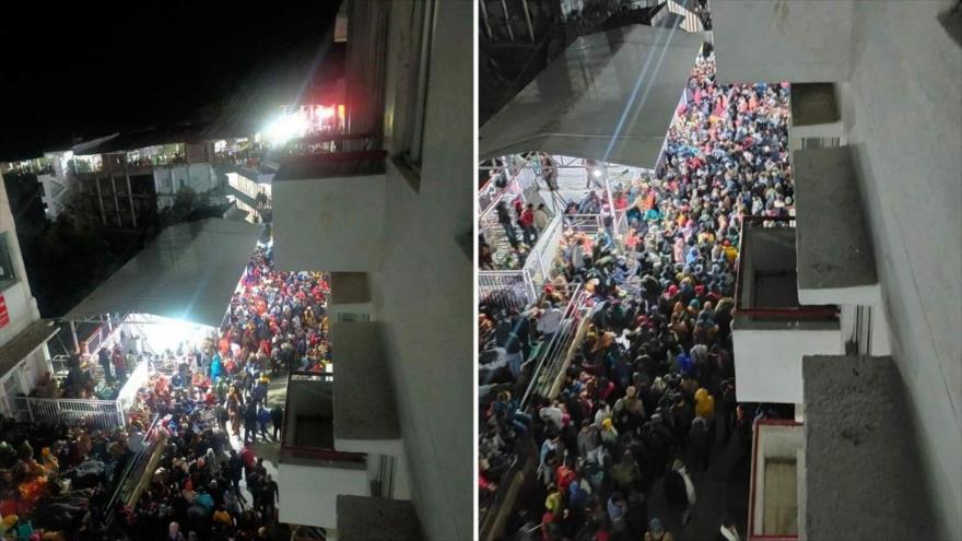 Una estampida humana ocurrió en el santuario Mata Vaishno Devi, La India, 1 de enero de 2022.
