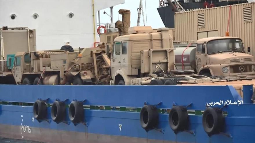 Vídeo: Vean el barco emiratí lleno de armas confiscado por Yemen | HISPANTV