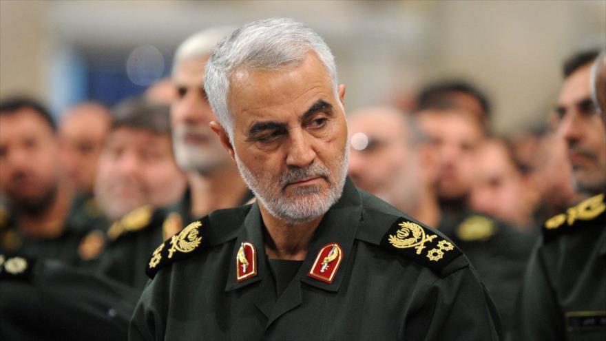 El comandante de la Fuerza Quds del Cuerpo de Guardianes de la Revolución Islámica (CGRI) de Irán, el teniente general Qasem Soleimani.

