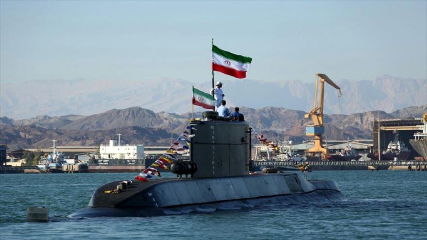 El nuevo submarino de fabricación iraní, de clase Fateh (Conquistador). (Foto: YJC)
