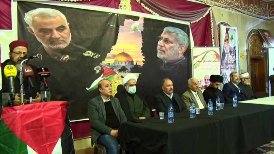 Eje de Resistencia rinde homenaje al general Soleimani en Siria