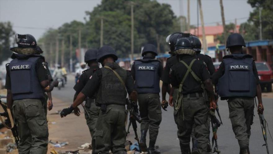 Agentes de la Policía de Nigeria.