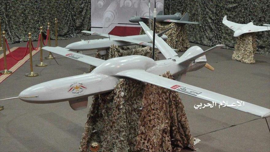 Un avión no tripulado yemení Samad-3