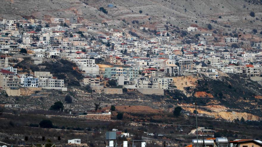 Vista general de la aldea de Majdal Shams en los altos del Golán sirio ocupado por Israel, 28 de diciembre de 2021. (Foto: AFP)