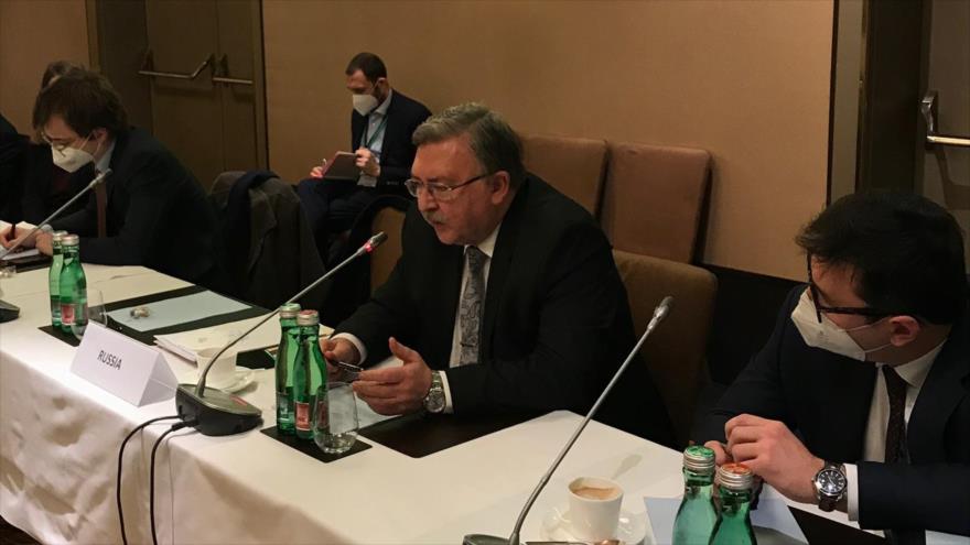 El embajador de Rusia ante las organizaciones internacionales radicadas en Viena (la capital de Austria), Mijail Ulianov.