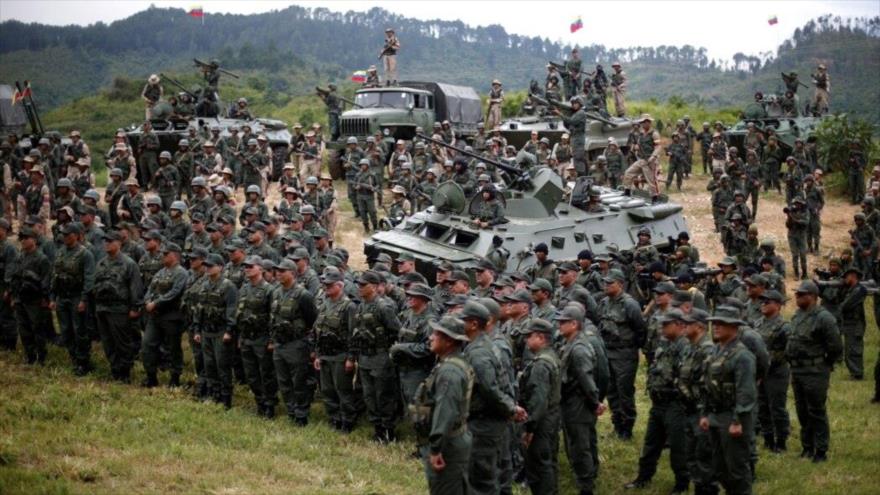 Militares de la Fuerza Armada Nacional Bolivariana, en Caracas, Venezuela, 14 de agosto de 2017. (Foto:Reuters)