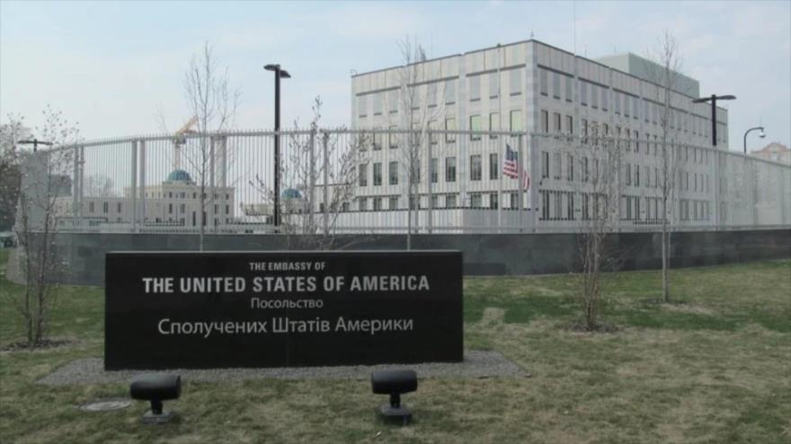 Embajada de EE.UU. en Kiev, capital de Ucrania.