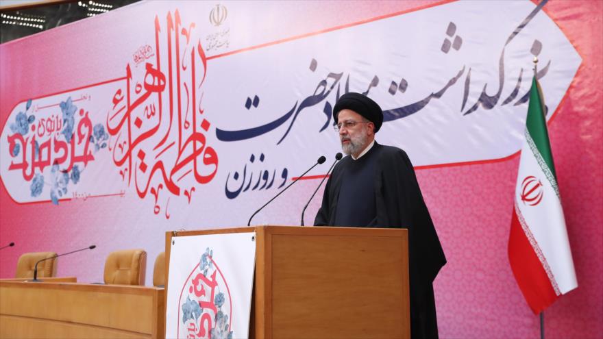 El presidente iraní, Seyed Ebrahim Raisi, da un discurso en Teherán. 23 de enero de 2022 (Foto: president.ir)
