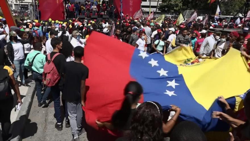 Marcha en Venezuela en apoyo al presidente Maduro y contra Guaidó