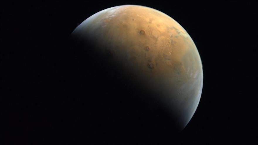 Imagen de Marte captada por la sonda Hope.