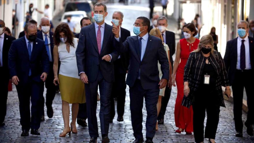 El rey Felipe VI visita San Juan, capital y principal ciudad de Puerto Rico, 25 de enero de 2022.