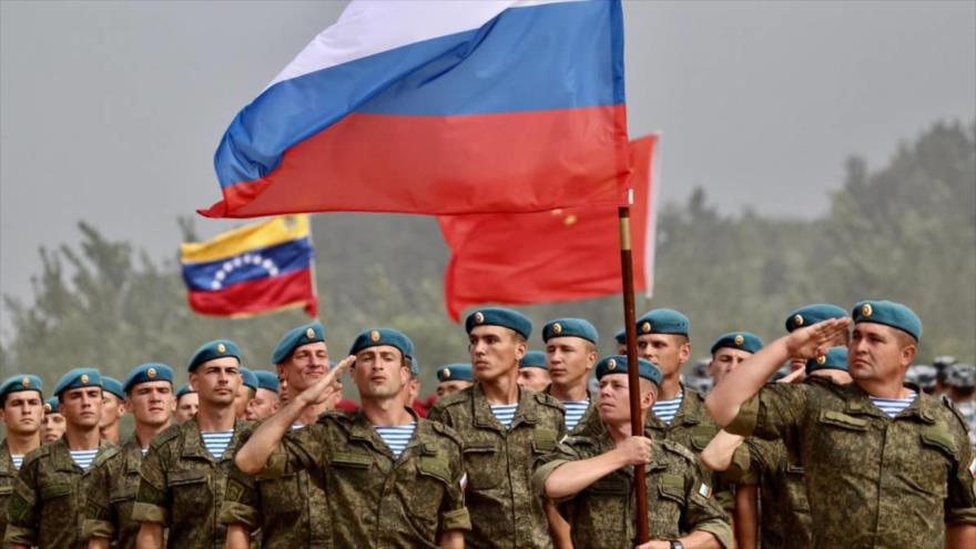 Fuerzas de Rusia, Venezuela y China durante ejercicios militares.