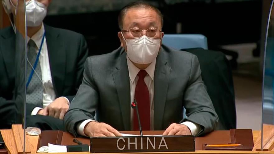El representante permanente de China ante el Consejo de Seguridad de la ONU, Zhang Jun.