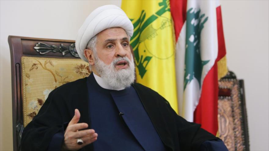El vicesecretario general del Movimiento de Resistencia Islámica de El Líbano (Hezbolá), sheij Naim Qasem.