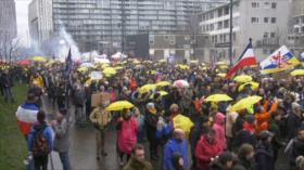 Manifestaciones en varios países contra medidas sanitarias
