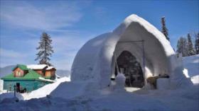 El restaurante iglú en La India, el más grande del mundo en su tipo