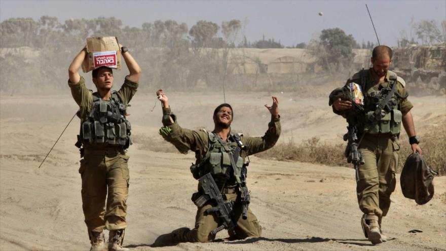 Fuerzas militares israelíes en la ocupada Palestina.