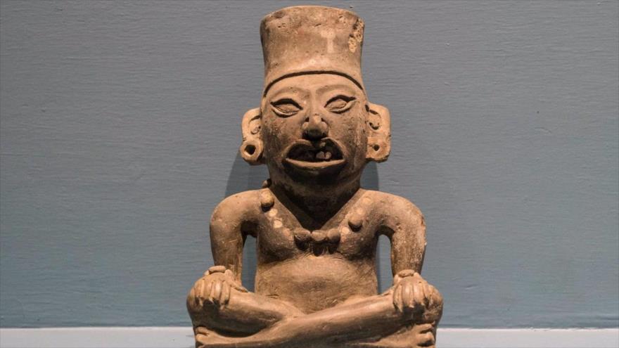 Una pieza de arte precolombino mexicano.
