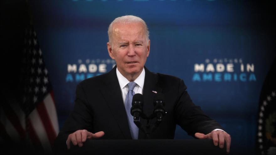 Presidente de EE.UU., Joe Biden, ofrece un discurso en la Casa Blanca, 8 de febrero de 2022. (Foto: Reuters)