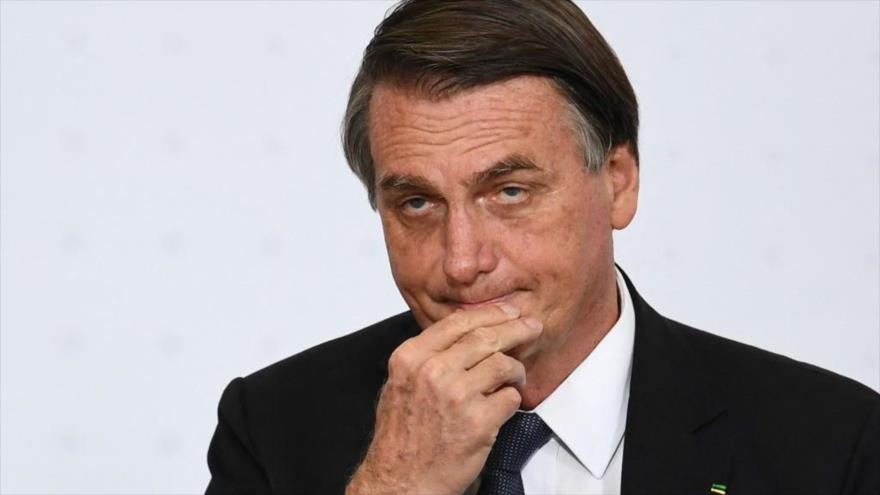 El presidente de Brasil, Jair Bolsonaro, en el Palacio Planalto en Brasilia, 2 de diciembre de 2021. (Foto: AFP)