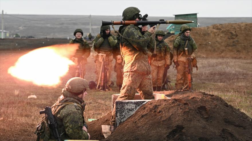 Fuerzas rusas durante ejercicios militares en la región de Rostov, 14 de diciembre de 2021. (Foto: Reuters)